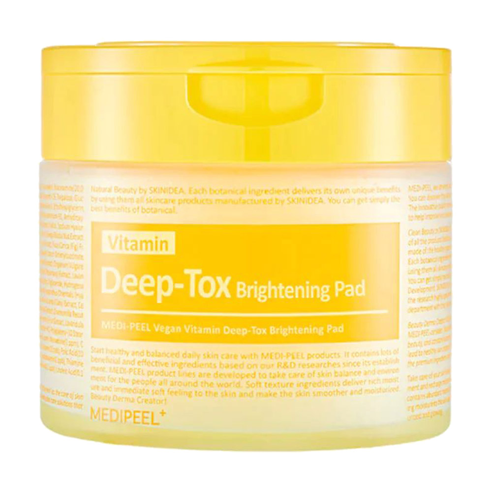 Освітлювальні вітамінні пади для обличчя Medi-Peel Vitamin Deep-Tox Brightening Pad, 70 шт